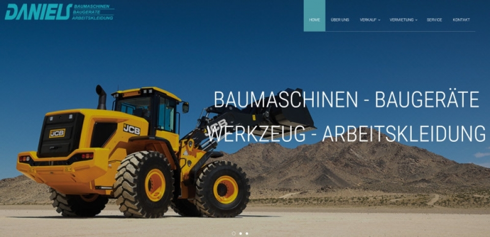 Neue Homepage Daniels Baumaschinen